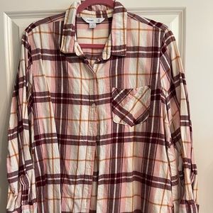 Old Navy flannel tunic top